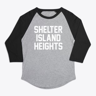 Shelter Island Heights New York Classic Block Premium Baseball Tee