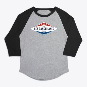 Sea Ranch Lakes Florida Diamond Star Premium Baseball Tee