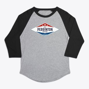Perrinton Michigan Diamond Star Premium Baseball Tee