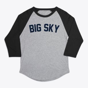 Big Sky Montana Classic Curve Premium Baseball Tee