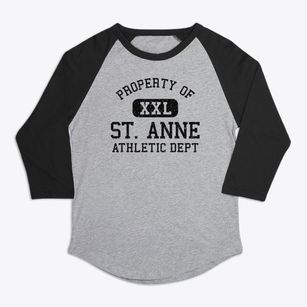 St. Anne Illinois Athletic Dept Premium Baseball Tee