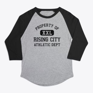 Rising City Nebraska Athletic Dept Premium Baseball Tee
