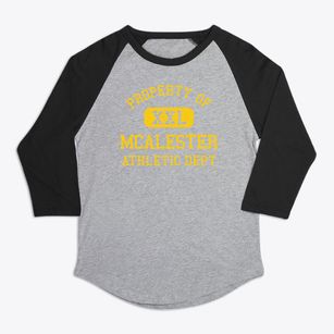 Mcalester Oklahoma Athletic Dept Premium Baseball Tee