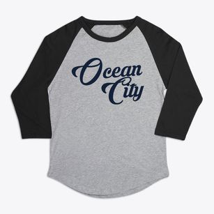 Ocean City Maryland Vintage Team Premium Baseball Tee