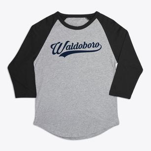 Waldoboro Maine Vintage Team Premium Baseball Tee
