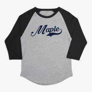 Maple Wisconsin Vintage Team Premium Baseball Tee