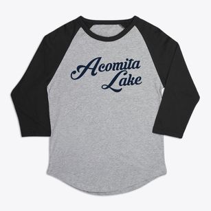 Acomita Lake New Mexico Vintage Team Premium Baseball Tee