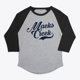 Macks Creek Missouri Vintage Team Premium Baseball Tee