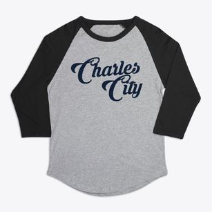 Charles City Virginia Vintage Team Premium Baseball Tee