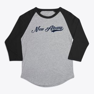 New Albany Kansas Vintage Team Premium Baseball Tee