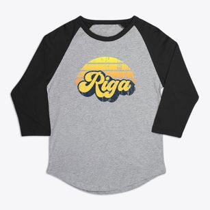 Riga New York Sublime Sunset Premium Baseball Tee