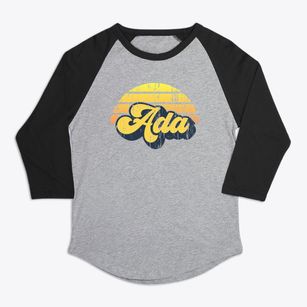 Ada Ohio Sublime Sunset Premium Baseball Tee