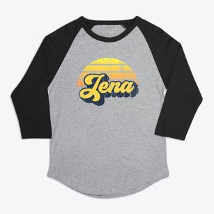Jena Louisiana Sublime Sunset Premium Baseball Tee