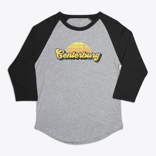 Centerburg Ohio Sublime Sunset Premium Baseball Tee