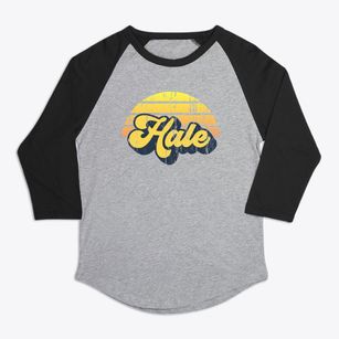 Hale Wisconsin Sublime Sunset Premium Baseball Tee