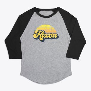 Hixon Wisconsin Sublime Sunset Premium Baseball Tee