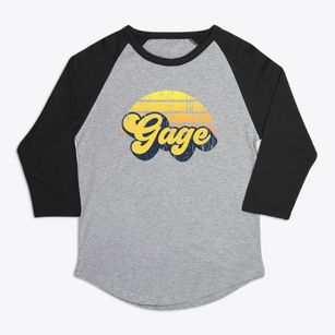 Gage Oklahoma Sublime Sunset Premium Baseball Tee