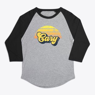 Cary Wisconsin Sublime Sunset Premium Baseball Tee
