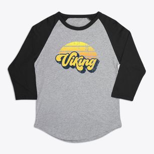 Viking Minnesota Sublime Sunset Premium Baseball Tee
