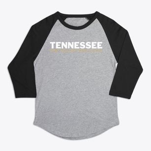  Tennessee White and Gold Premium Baseball Tee