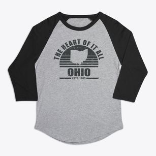 Ohio Sunset Premium Baseball Tee