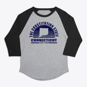  Connecticut Sunset Premium Baseball Tee