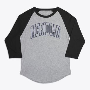 Meridian Mississippi Trendy Block Premium Baseball Tee