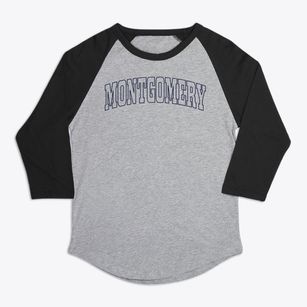 Montgomery Michigan Trendy Block Premium Baseball Tee