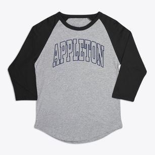 Appleton Wisconsin Trendy Block Premium Baseball Tee