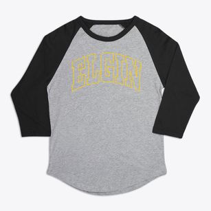 Elgin Illinois Trendy Block Premium Baseball Tee