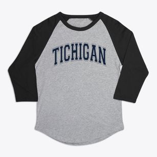 Tichigan Wisconsin Varsity Premium Baseball Tee