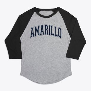 Amarillo Texas Varsity Premium Baseball Tee