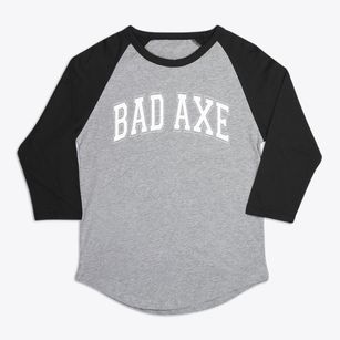 Bad Axe Michigan Varsity Premium Baseball Tee