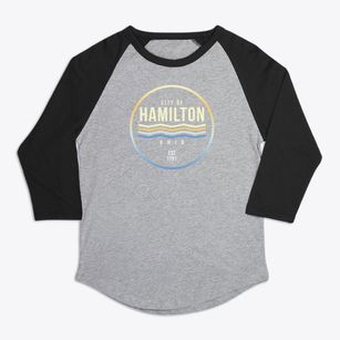 Hamilton Ohio Color Fade Premium Baseball Tee