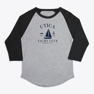 Utica Wisconsin Yacht Club Premium Baseball Tee