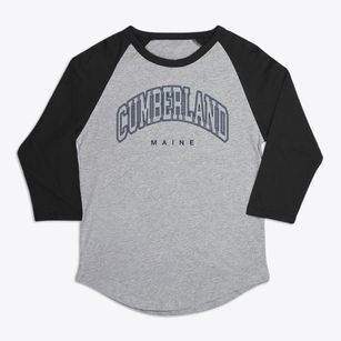 Cumberland Maine Inline Premium Baseball Tee