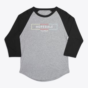 Hopedale Illinois Artbox Premium Baseball Tee