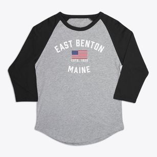 East Benton Maine Patriot Premium Baseball Tee