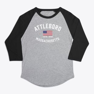 Attleboro Massachusetts Patriot Premium Baseball Tee