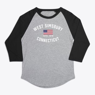 West Simsbury Connecticut Patriot Premium Baseball Tee
