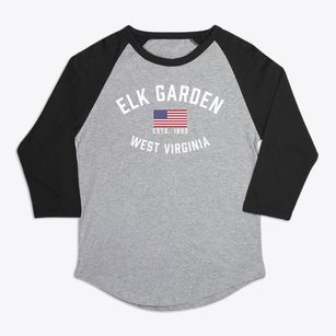 Elk Garden West Virginia Patriot Premium Baseball Tee