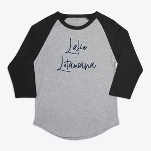 Lake Lotawana Missouri Freestyle Premium Baseball Tee