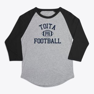 Toita Puerto Rico Football Premium Baseball Tee