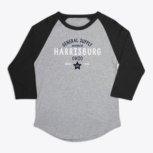 Harrisburg Ohio General Supply Premium Baseball Tee
