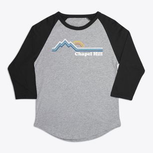 Chapel Hill North Carolina Mountain View Premium Baseball Tee