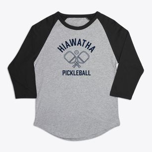 Hiawatha Colorado Pickleball Premium Baseball Tee