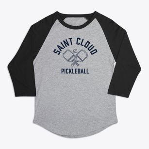 St. Cloud Minnesota Pickleball Premium Baseball Tee