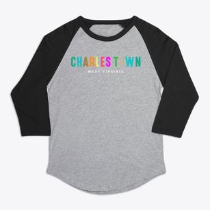 Charles Town West Virginia Color Pop Premium Baseball Tee