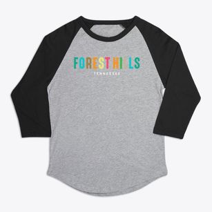 Forest Hills Tennessee Color Pop Premium Baseball Tee
