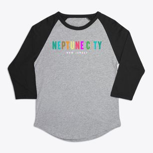 Neptune City New Jersey Color Pop Premium Baseball Tee